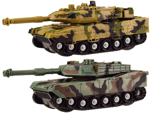 Танк інер-ий світ., звук, в коробці, 28×14×12см, 2 види КІ