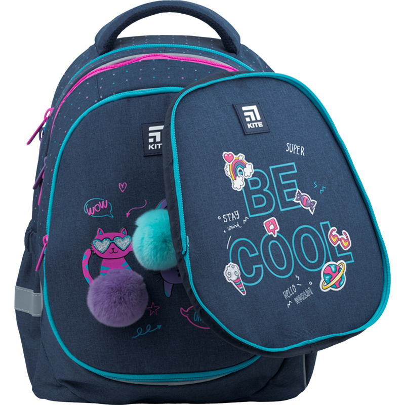 Рюкзак Education Wow Cats 3 відділення 2 кишені M (2p) -1