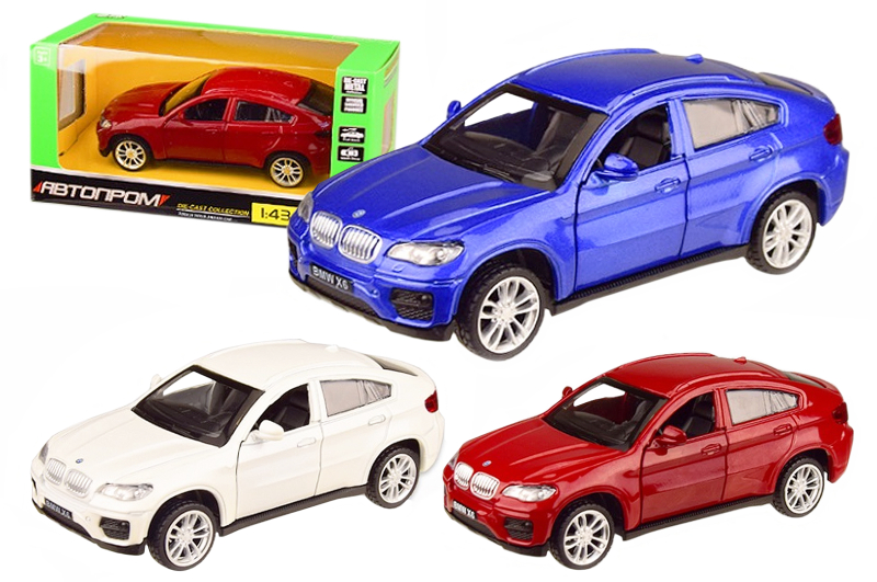 Машина металлическая (1:43) BMW X6, открывается дверь, в коробке 14,5×6,5×7 см КИ
