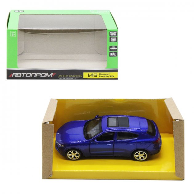 Машина металева (1:43) Maserati Levante SUV, відчин. двері, в коробці КІ