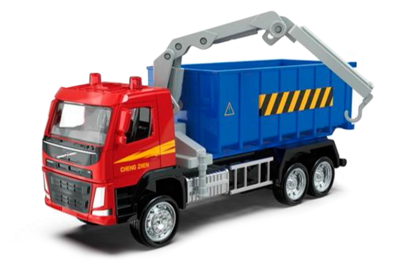 Машина металлическая Volvo Crane Truck, подвижные элементы, в коробке КИ