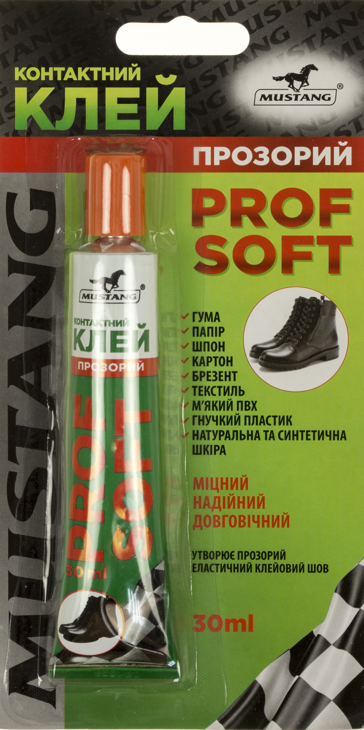 Клей Prof Soft Mustang 30 мл