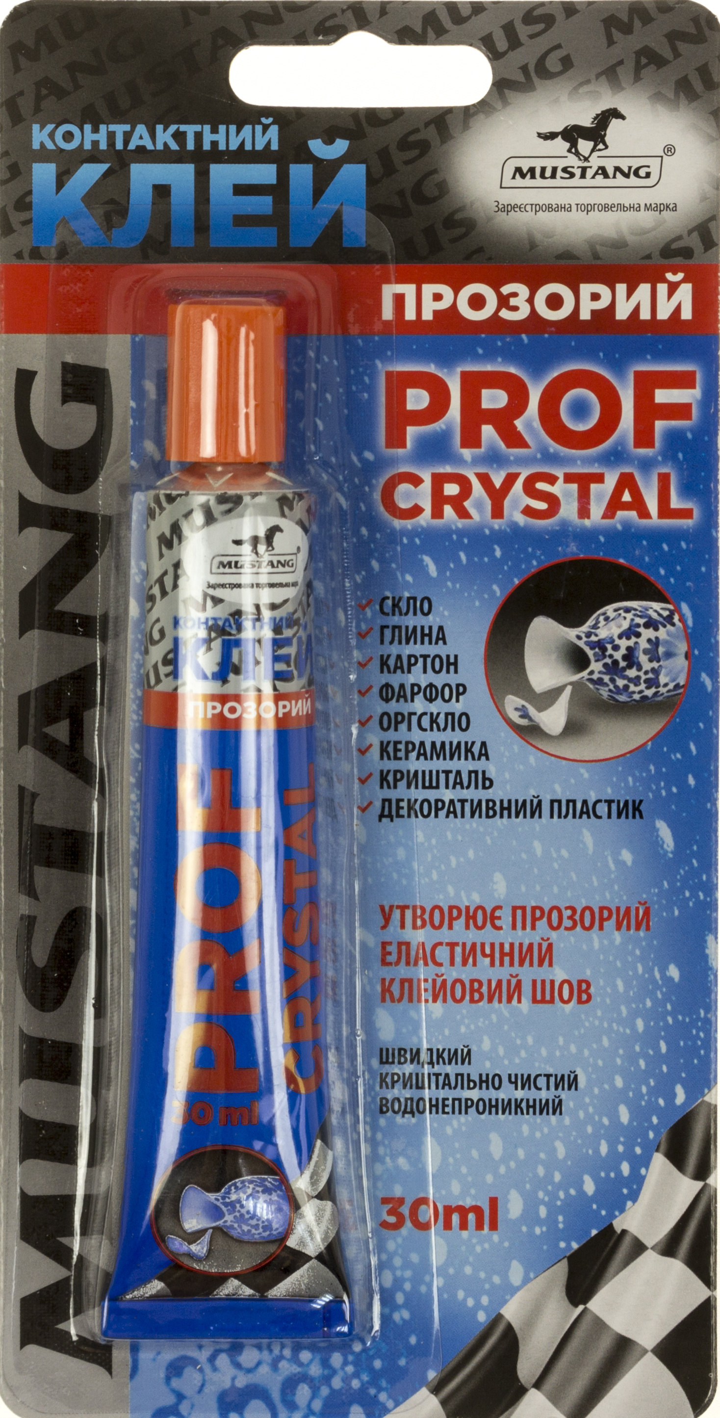 Клей Prof Crystal Mustang 30 мл