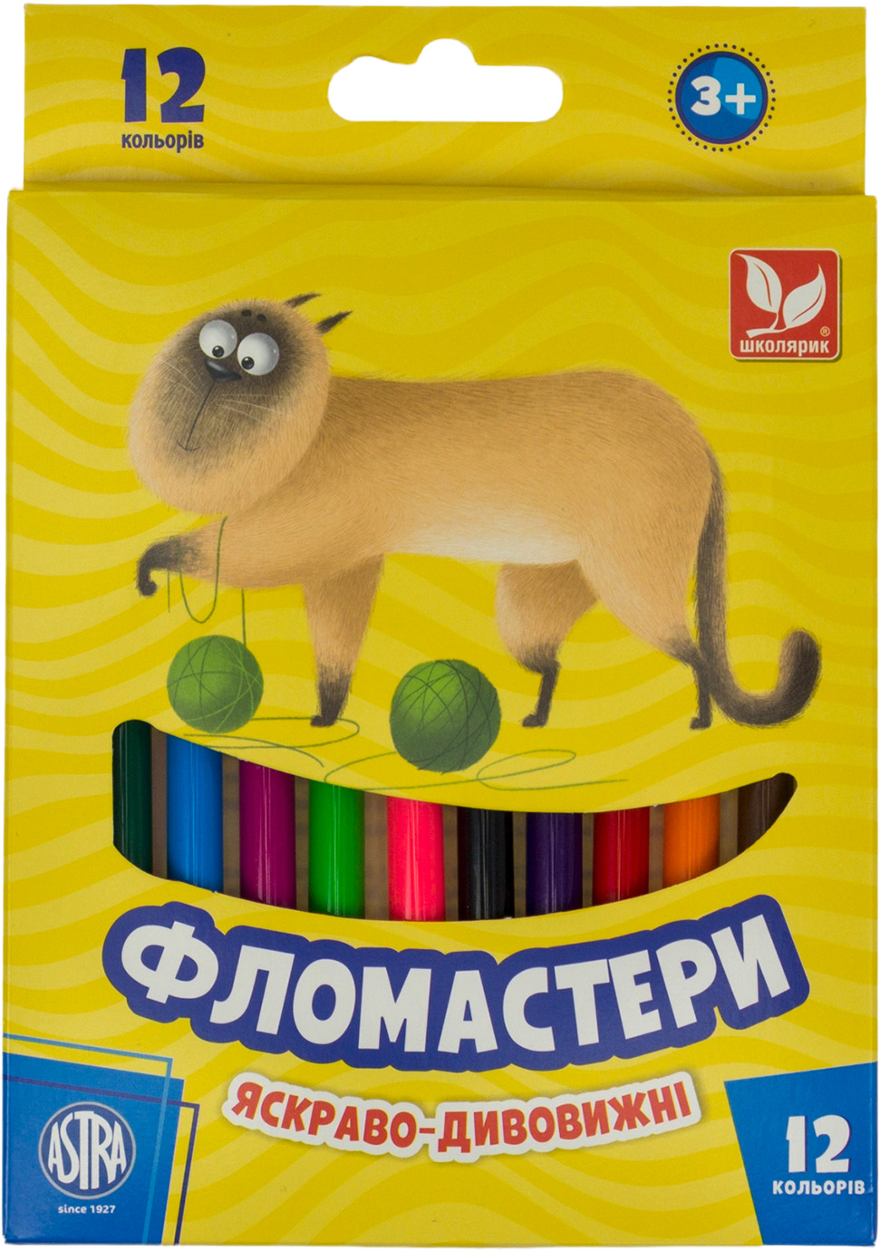 Фломастери 12 кольорів