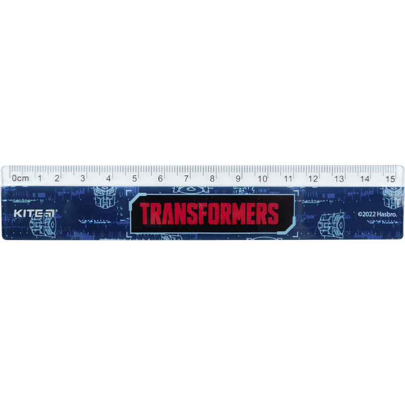 Лінійка пластикова 15 см Transformers