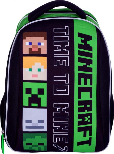Рюкзак каркасний Minecraft Alex&Steven 2 відділення 2 кишені