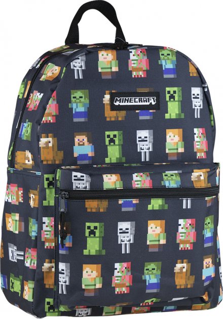 Рюкзак молодіжний Minecraft Multi Character 1 відділення 3 кишені