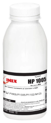 Тонер LJ P1005/P1505/P1102/M125 80 г black Imex