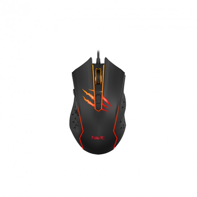 Мишка ігрова HV-MS1027 USB black
