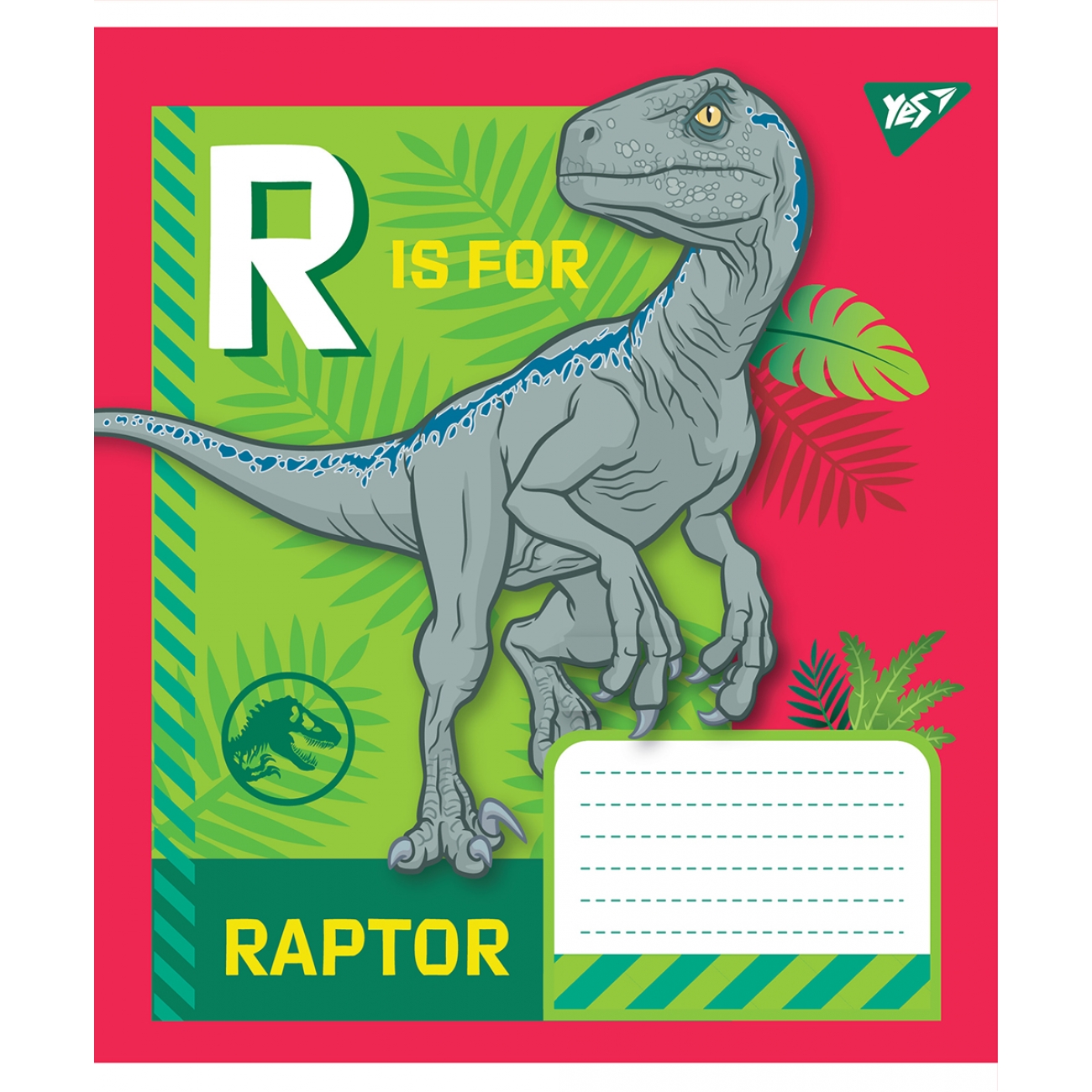 Зошит 12 аркушів клітинка Jurassic World