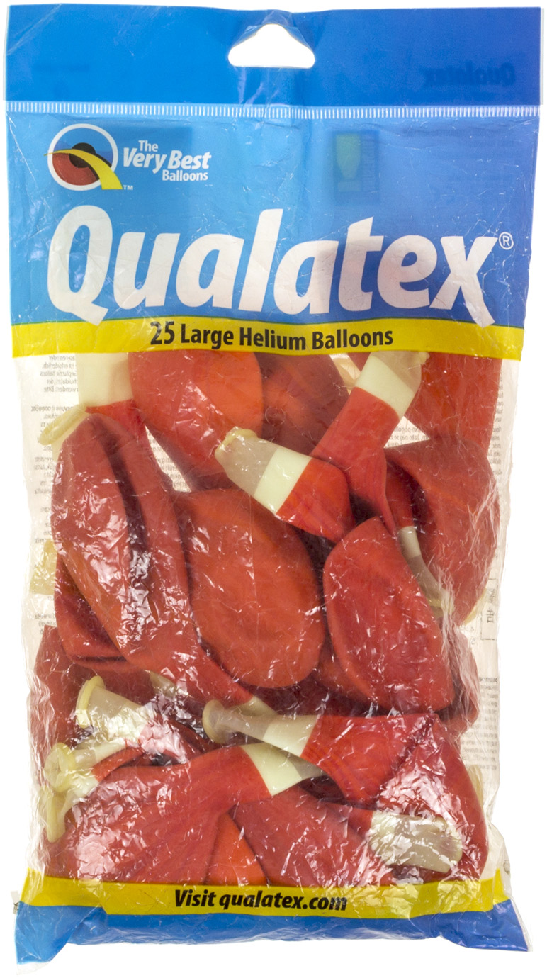 Кулька повітряна Qualatex Супер Агат 12 Round red orange 5403
