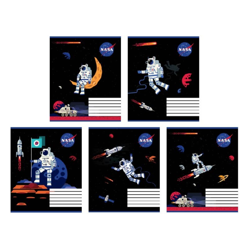 Зошит 18 аркушів лінія УФ лак об'ємний NS