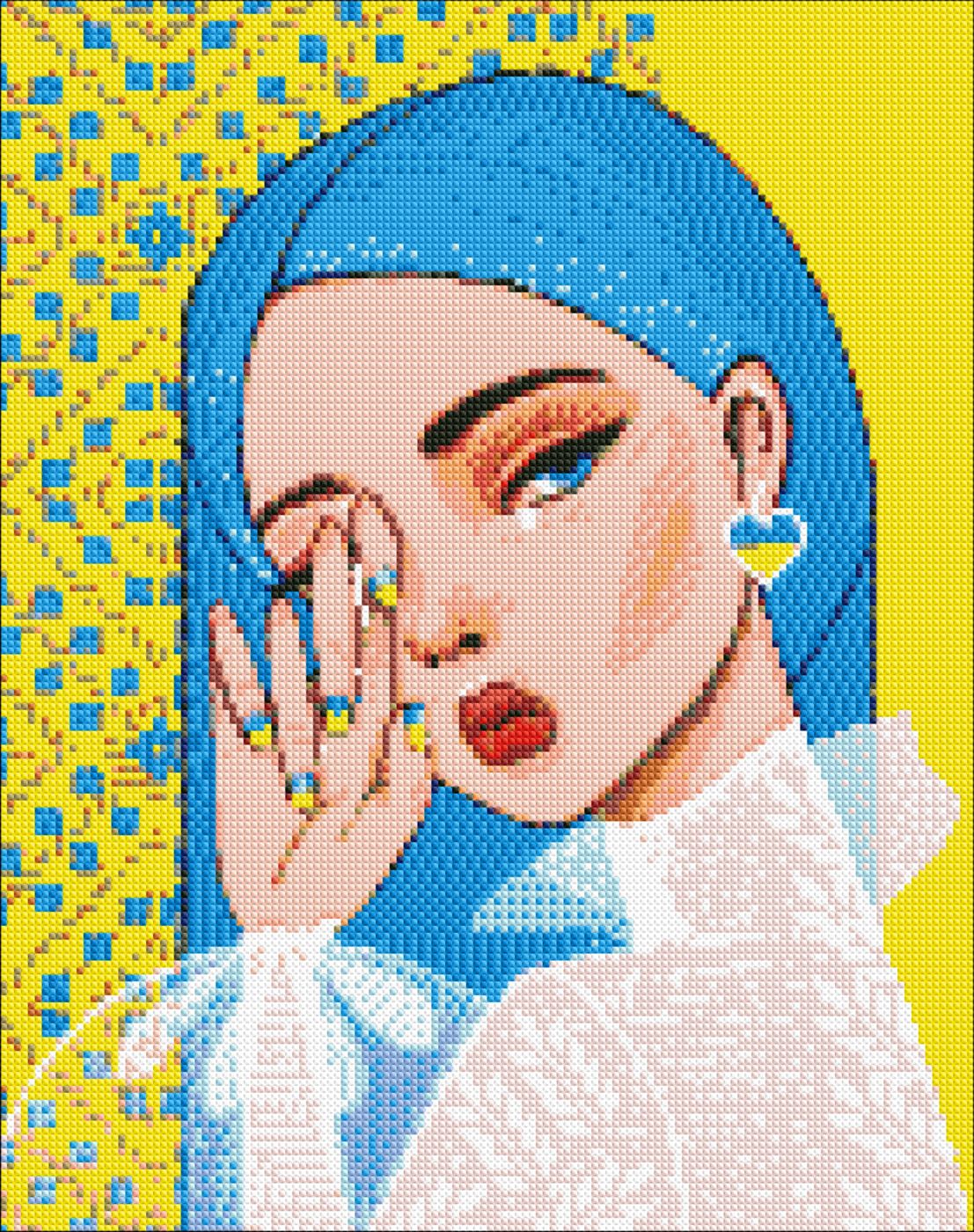 Набор с алмазной мозаикой Несокрушимая @mosyakart 40×50 см Идейка
