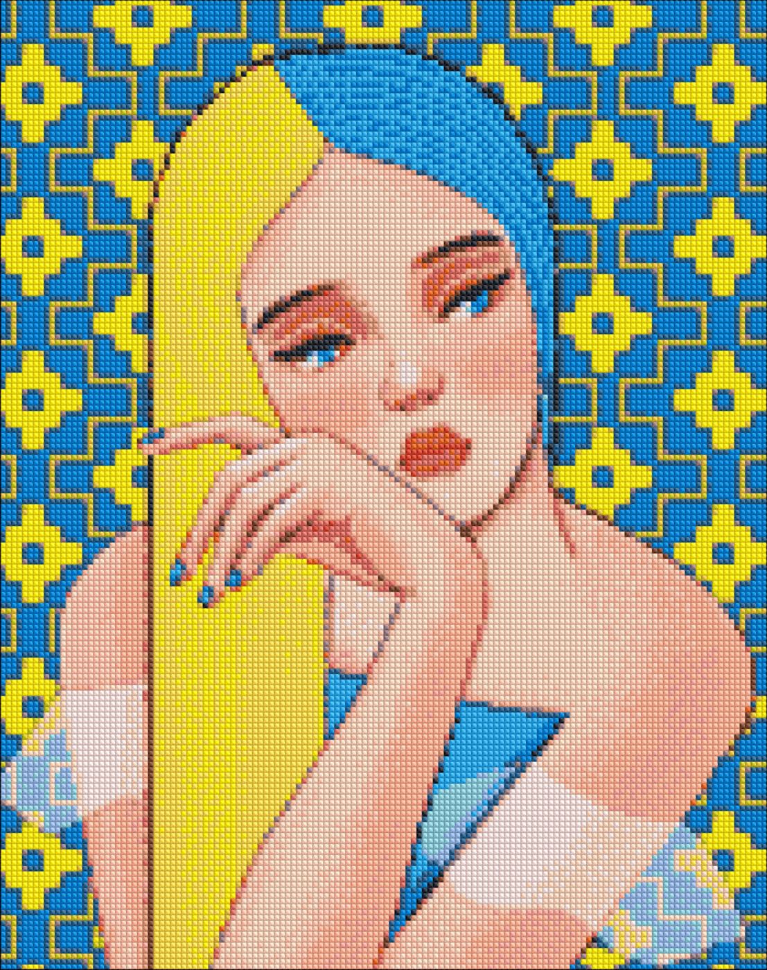 Набір з алмазною мозаїкою Непохитна @mosyakart 40×50 см