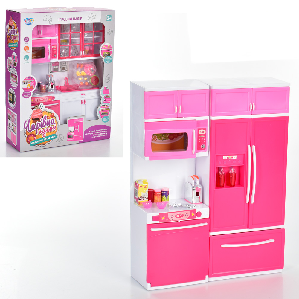 Меблі: кухня, продукти, звук, світло, в коробці 27×34,5×9,5 см