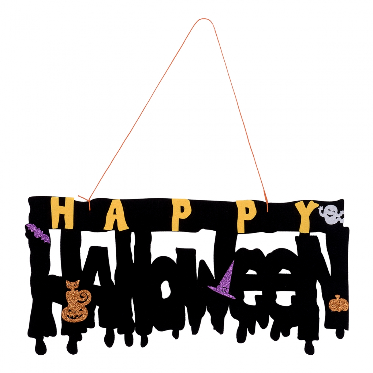 Декор «Yes! Fun» Хелловін «Happy Halloween» 41×20 см фетр