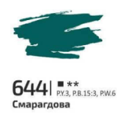 Фарба акрилова 20 мл смарагдова