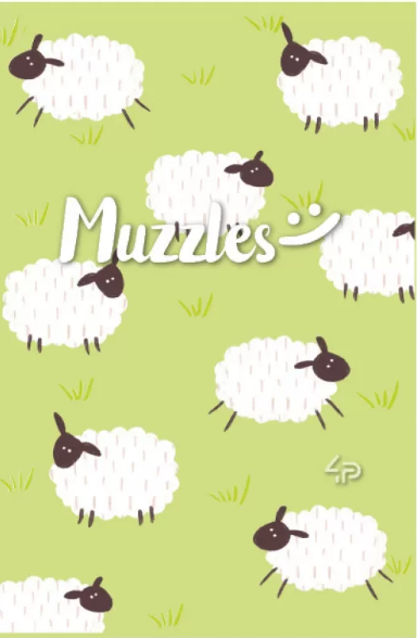 Блокнот A6 40 аркушів без ліновки mini Muzzles four