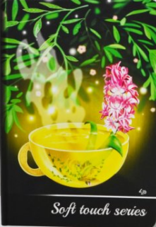Блокнот A5 48 аркушів без ліновки Soft touch series cup