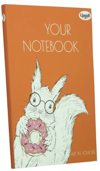 Блокнот B6 64 аркуші без ліновки Artbook orange