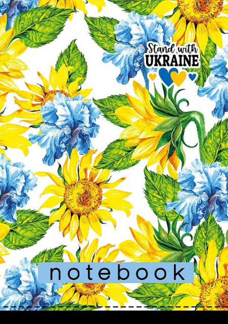 Блокнот А6 48 аркушів клітинка на скобі