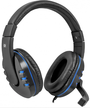Навушники Warhead G-160 ігрові 2,5м black/blue+мікрофон