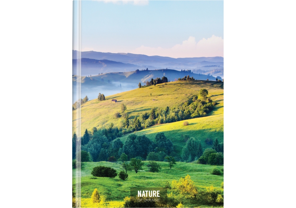 Зошит А4 96 аркушів клітинка тверда обкладинка «Nature of Ukraine: пейзаж»