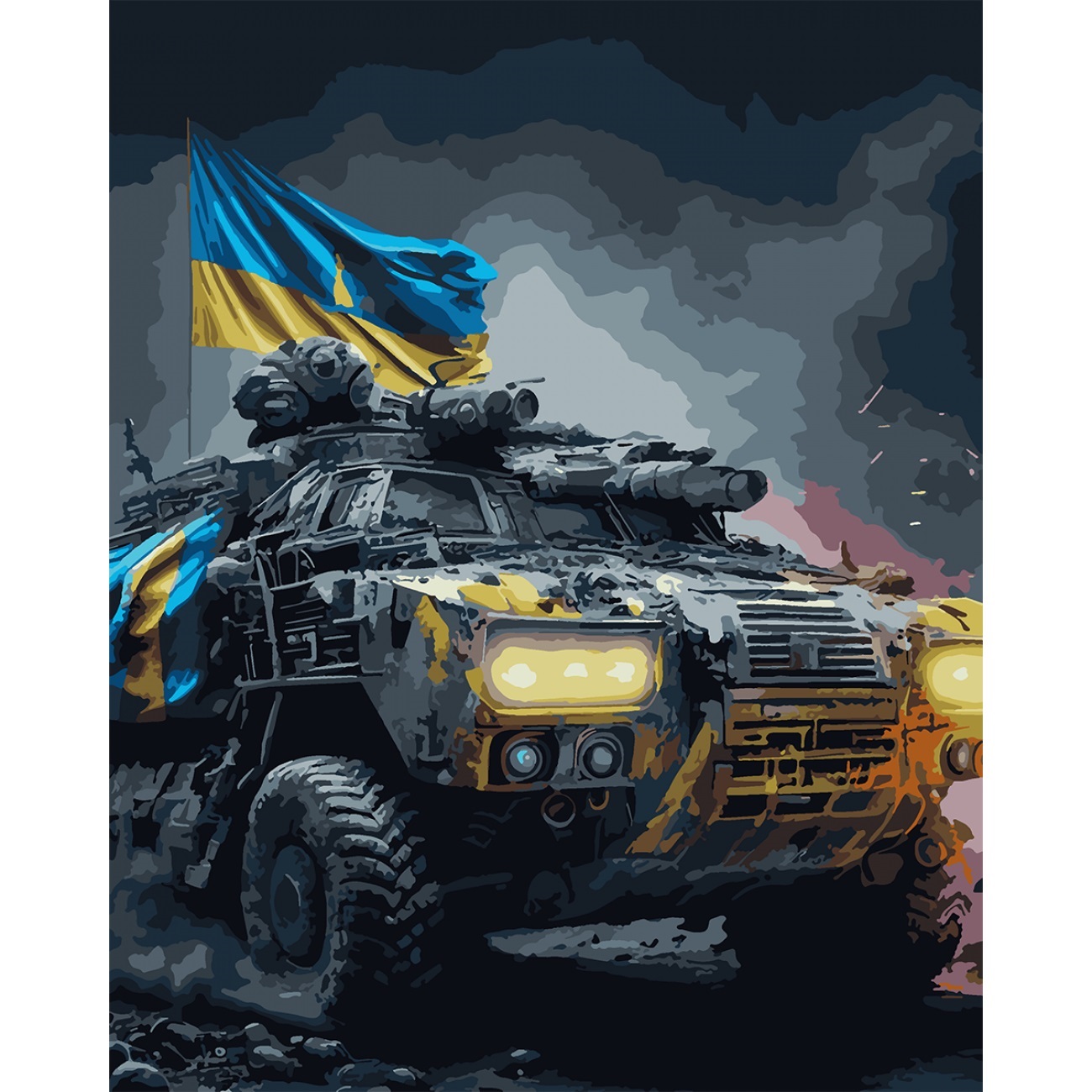 Картини по номерах «Слава героям» 40×50см