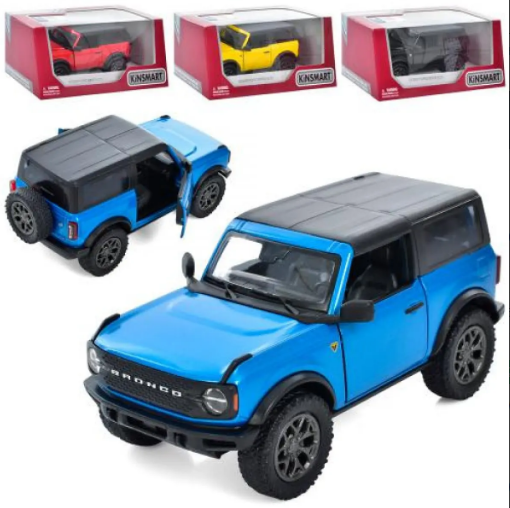 Машина металева Ford Bronco Hard Top 2022,в коробці, 16×7,5×8см