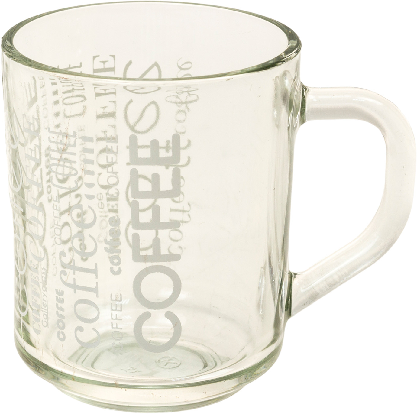 Чашка скло 250мл «Nova» «Coffee» кругова деколь