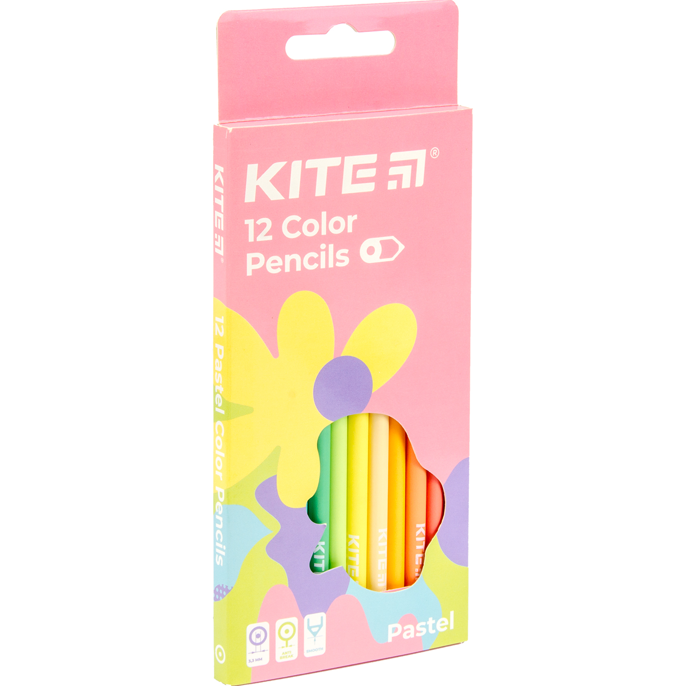 Олівці кольорові 12 кольорів Fantasy Pastel