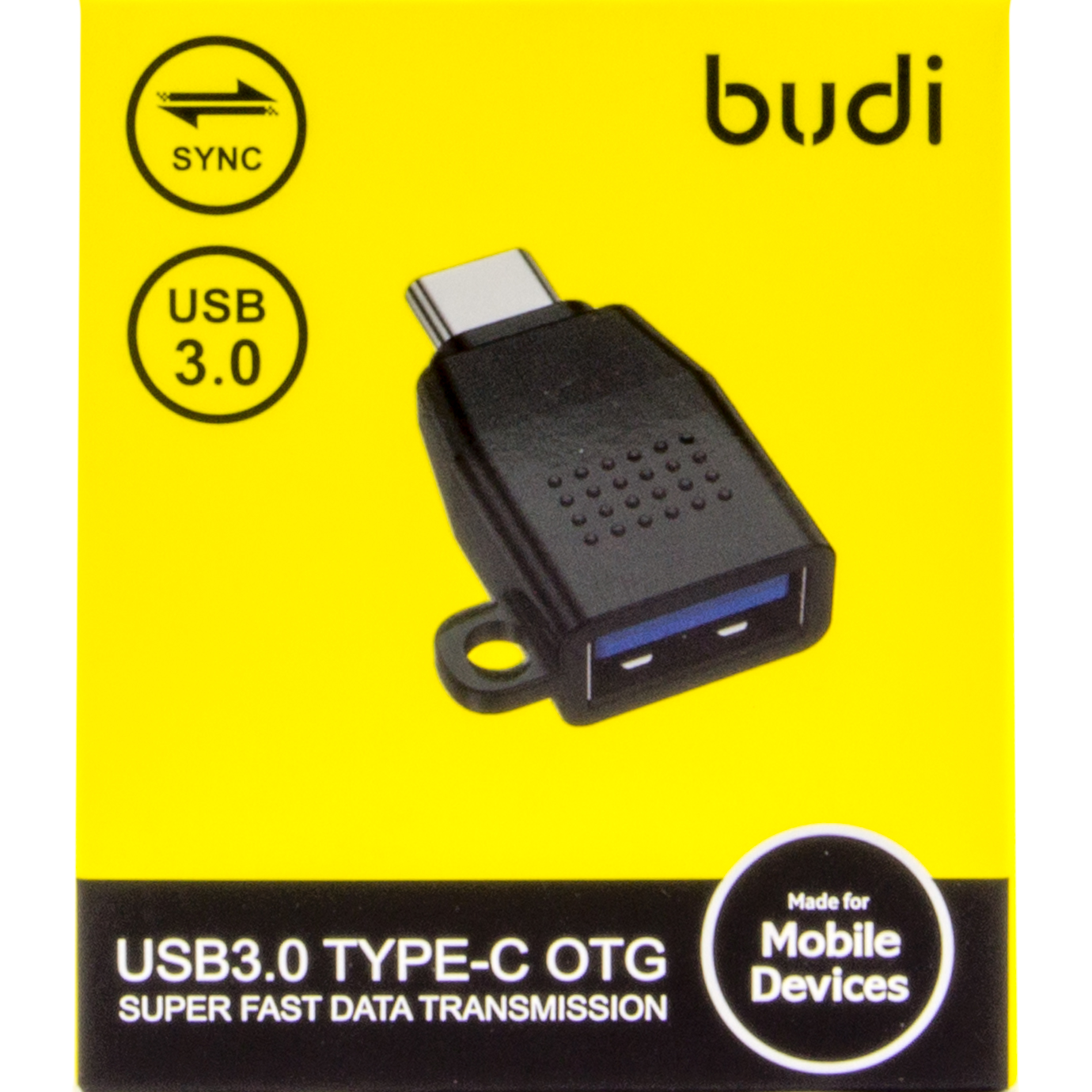 Адаптер перехідник Type-C > USB 3.0 OTG black