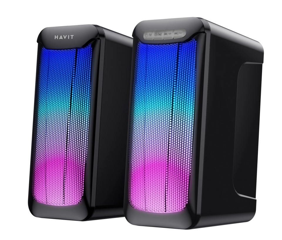 АС 2.0 HV-SK755BT USB 2×5W RGB black
