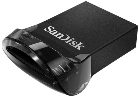 Флеш-пам`ять 128GB «SanDisk Ultra Fit» 400Mb/s USB3.2 black