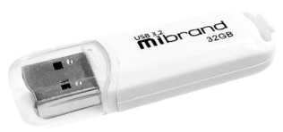 Флеш-пам`ять 32GB «Mibrand Gen1 Marten» USB3.2 white