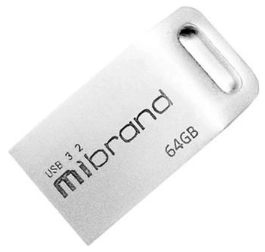 Флеш-пам`ять 64GB «Mibrand Gen1 Ant» USB3.2 silver