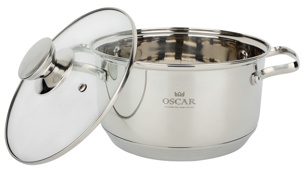 Каструля з нержавіючої сталі «Oscar Grand» 18см 3,15л з кришкою