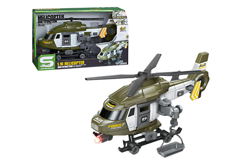 Вертоліт на бат-ці, 1:16,звук, світ., в коробці, 31,5×18,5×12,5см КІ