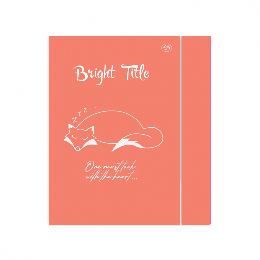 Блокнот В6 48 аркушів «Bright Tittle note» fox