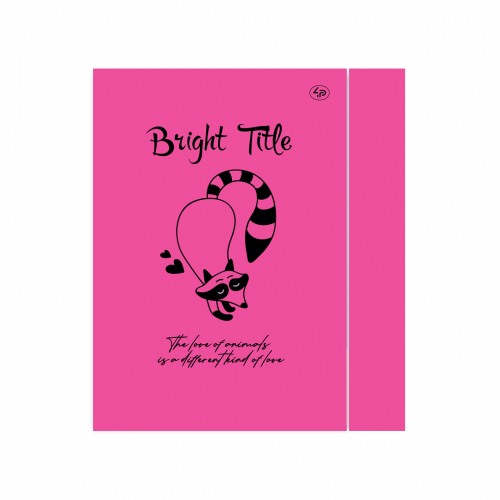 Блокнот В6 48 аркушів «Bright Tittle note» raccoon
