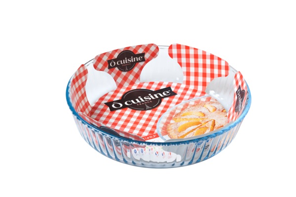 Форма для запікання «O Cuisine» 26см 2,1л скло кругла рефлена /62552