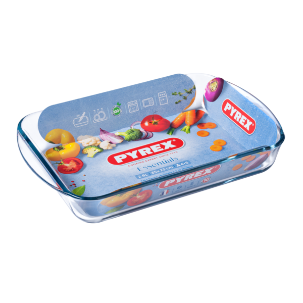 Форма для випічки «Pyrex Essentials» 35×23×5см 2,6л скло прямокутна /38494