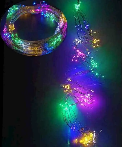 Гірлянда-пучок електрич. Роса 100LED 10 ліній по 1м мульті USB