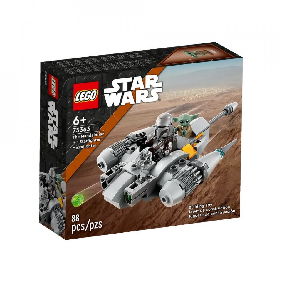 Конструктор Star Wars Мандалорський зоряний винищувач N-1. Мікровинищувач