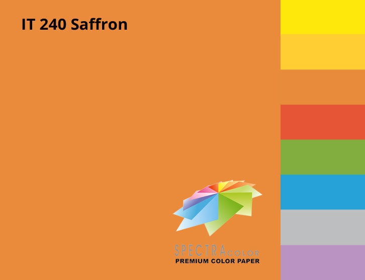 Папір кольоровий А3 160г/м інт. Spectra Color Saffon 240 (помаранчевий)