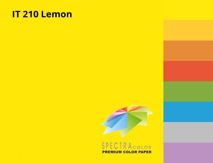Папір кольоровий А4 80 г/м інтенсив Spectra Color Lemon 210 лимон