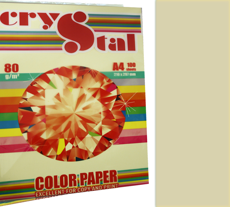 Папір кольоровий А4 80г/м паст. Color Paper Ivory 100 (слон. кістка)