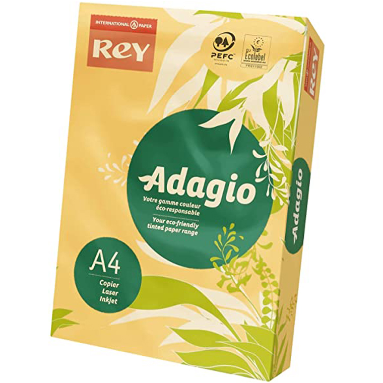 Папір кольоровий А4 80г/м неон. Banana 15 (жовтий)