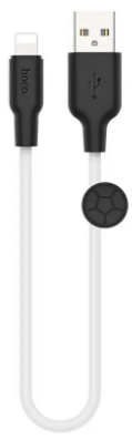 Кабель USB > lightning X21 Silicone 0.25м black/white