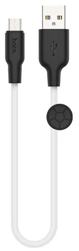 Кабель USB > microUSB X21 Silicone 0.25м black/white